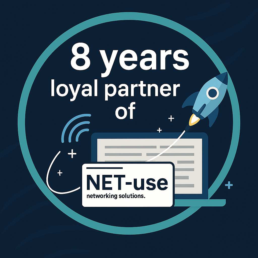 8 jaar trouwe partner van Net-Use